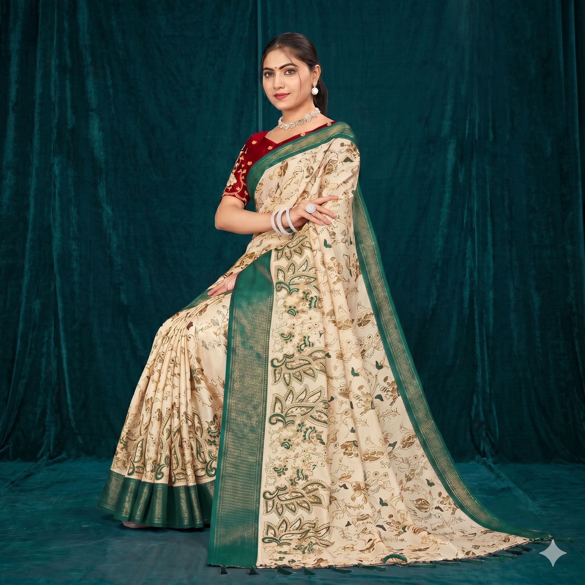 Dola Silk Saree - Image 2