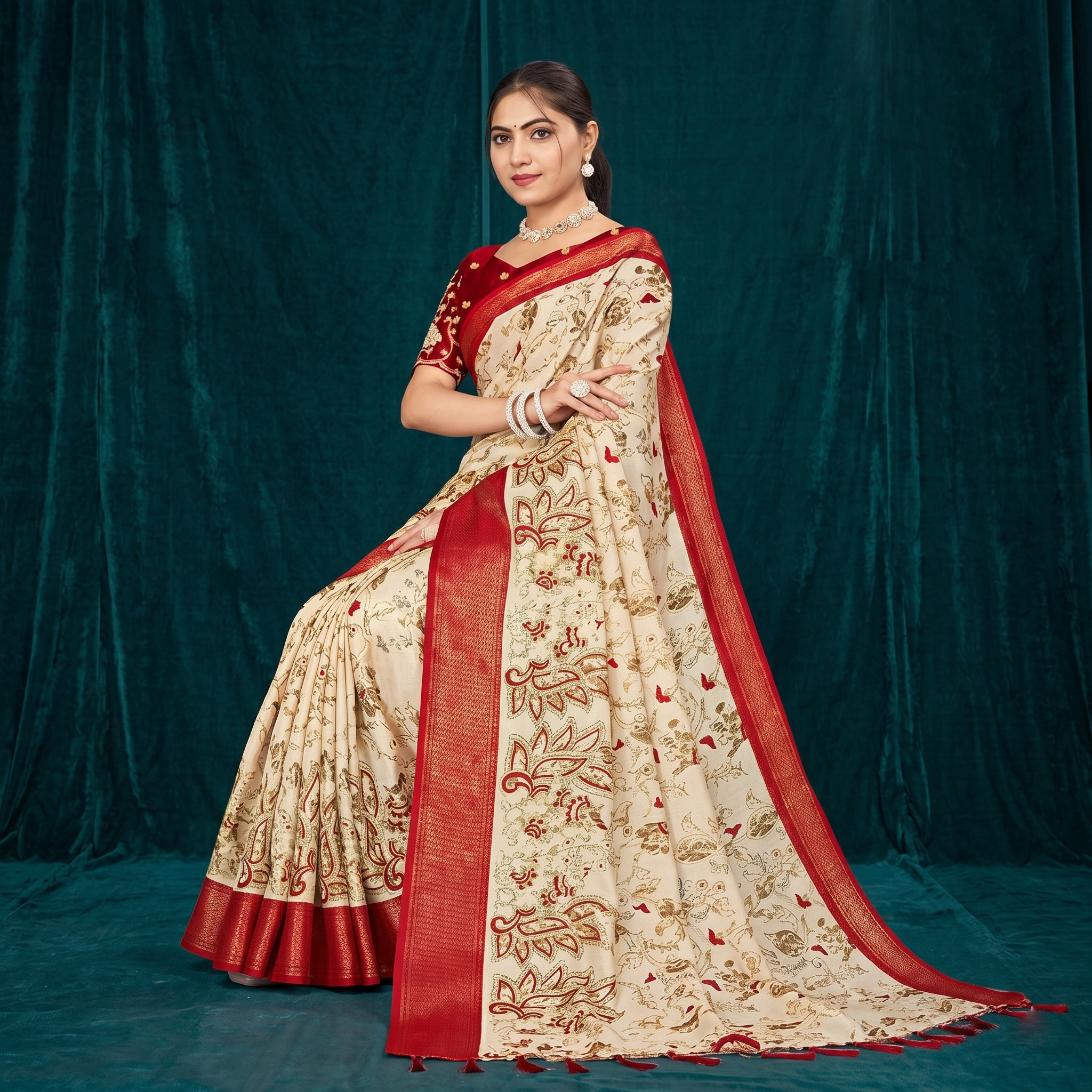 Dola Silk Saree - Image 3