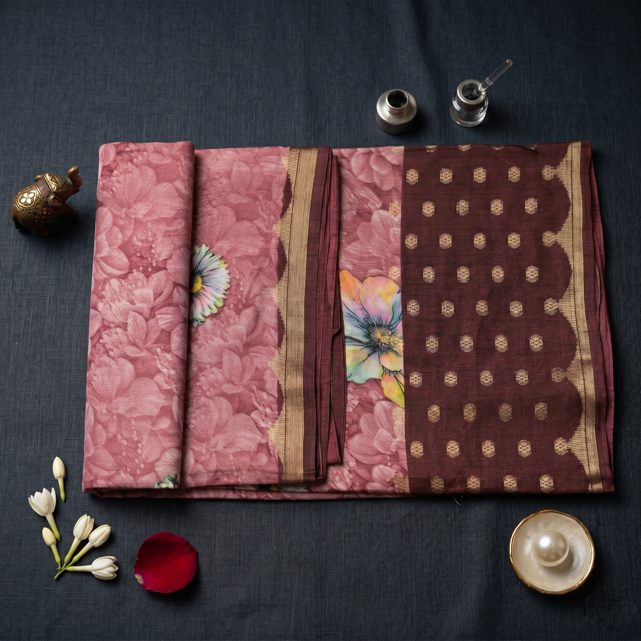 Georgette Silk Saree - Image 2