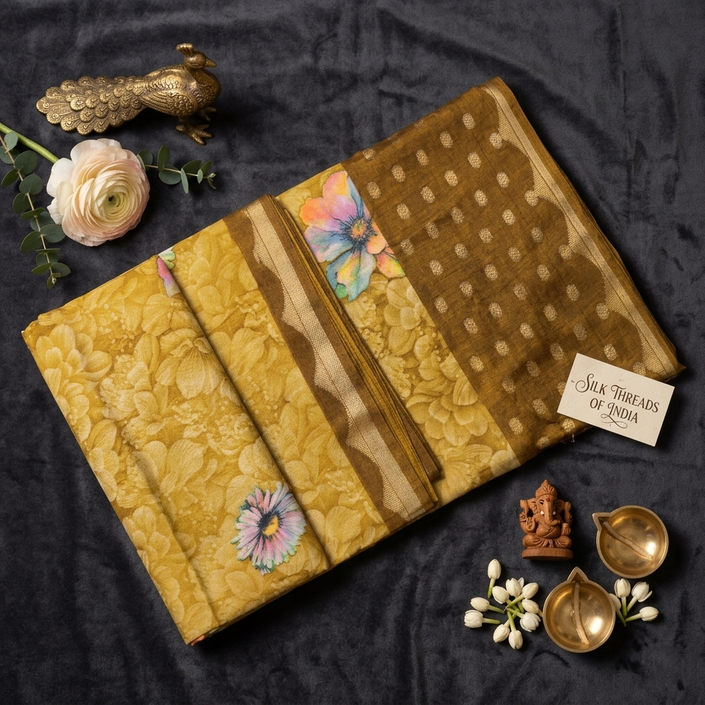Georgette Silk Saree - Image 3