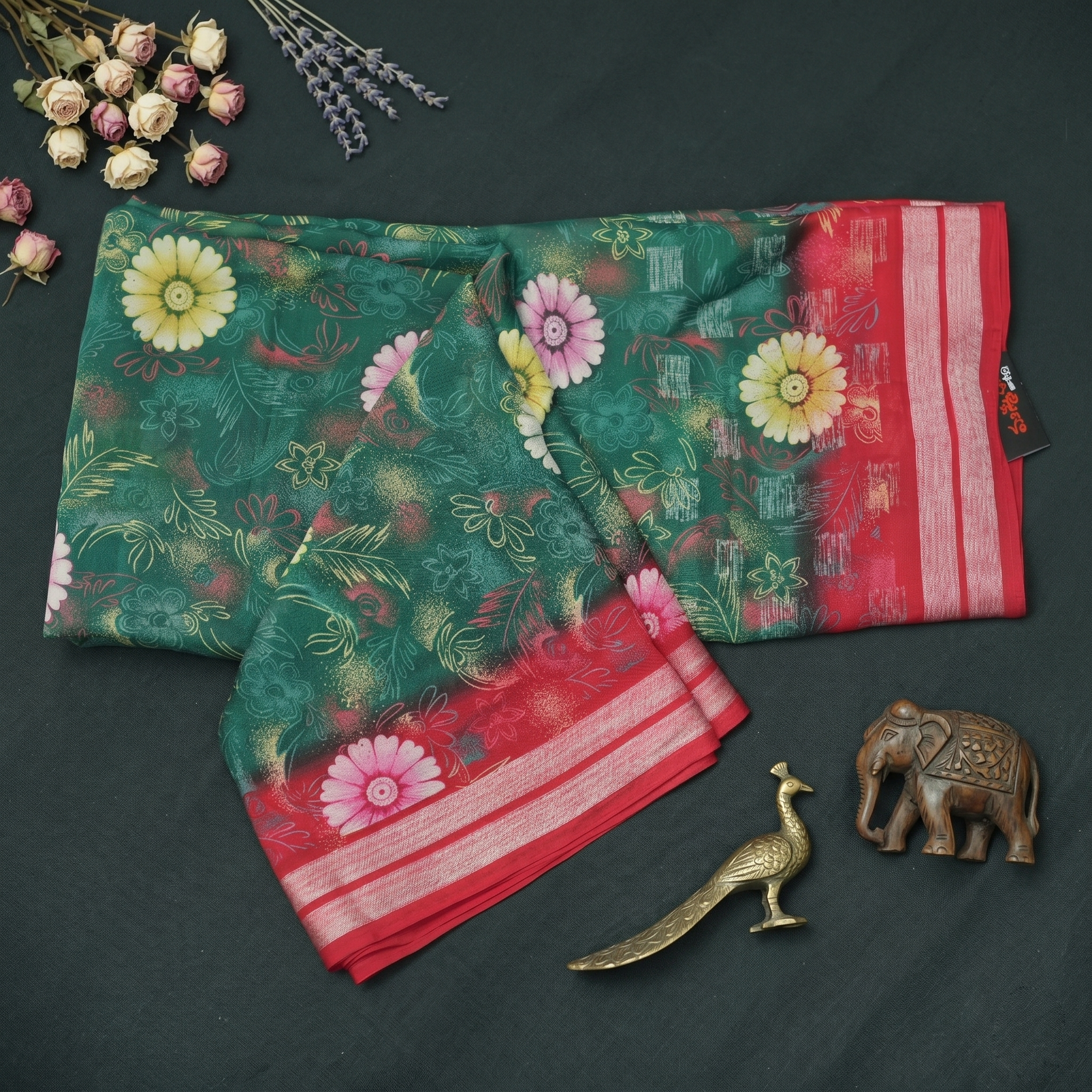 GEORGETTE SILK SAREE - Image 4