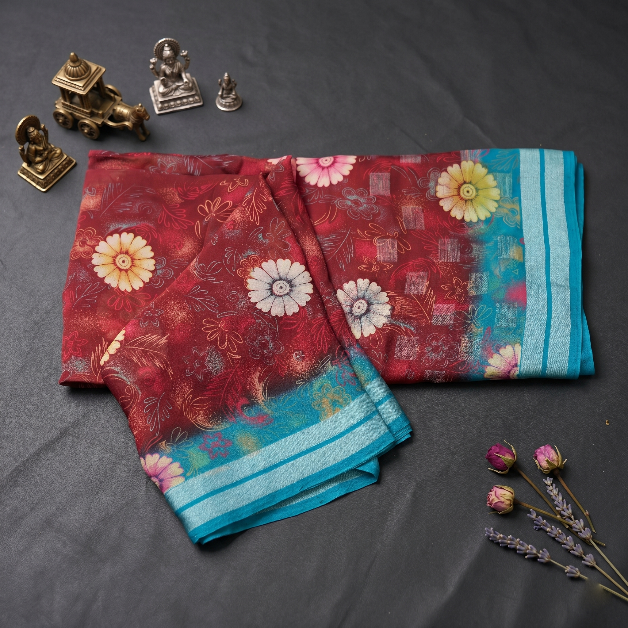 GEORGETTE SILK SAREE - Image 5
