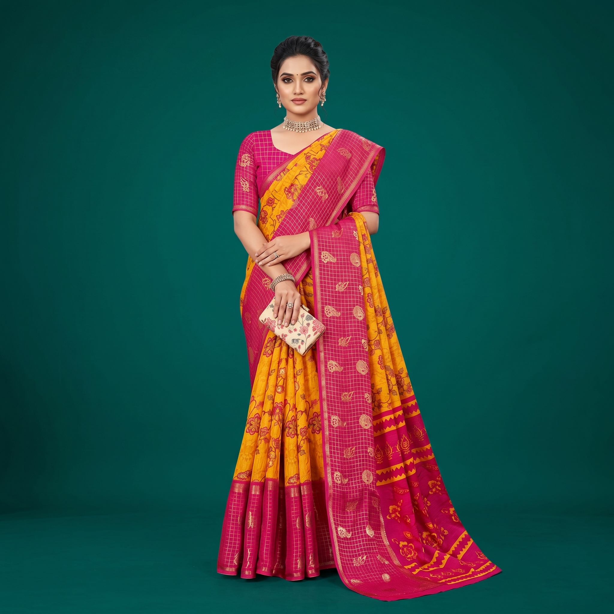 Crepe Silk Saree - Image 3