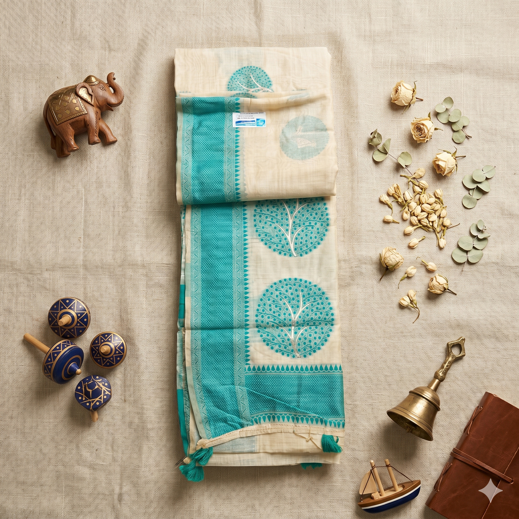 CHANDERI FANCY SAREE - Image 3