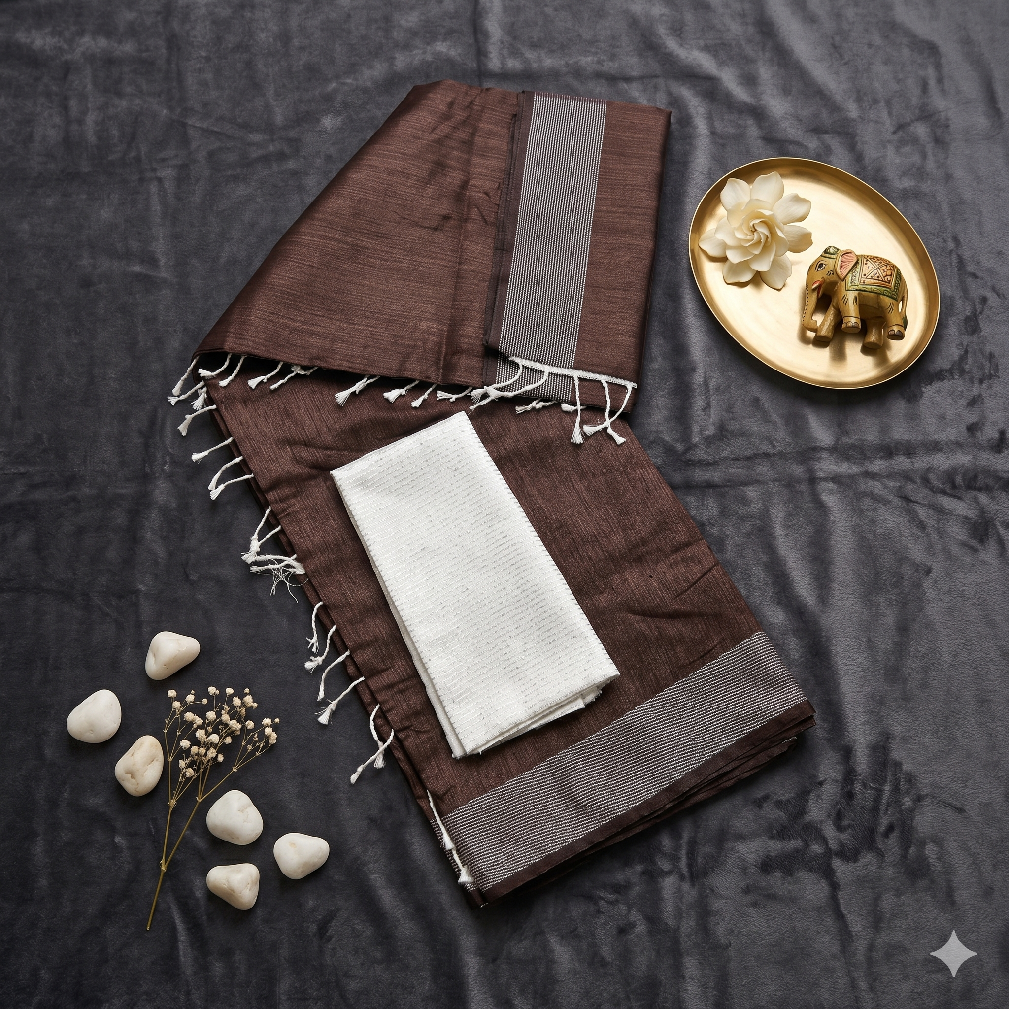 LINEN FANCY SAREE - Image 3