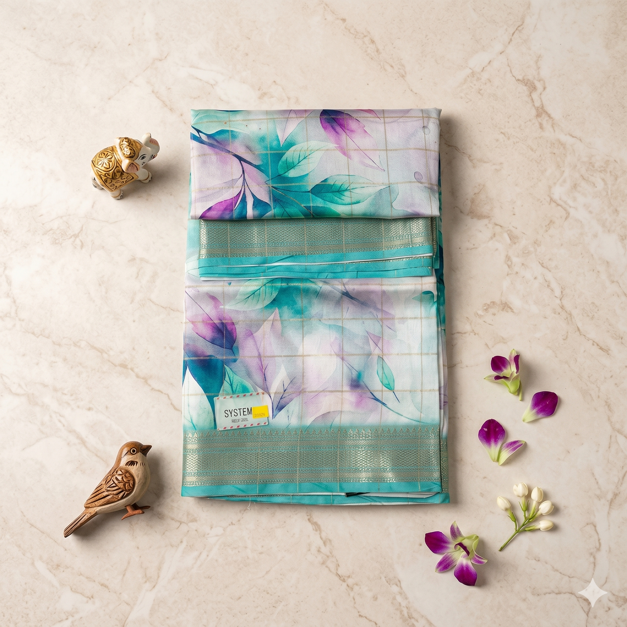 TISSUE SILK SAREE - Image 2