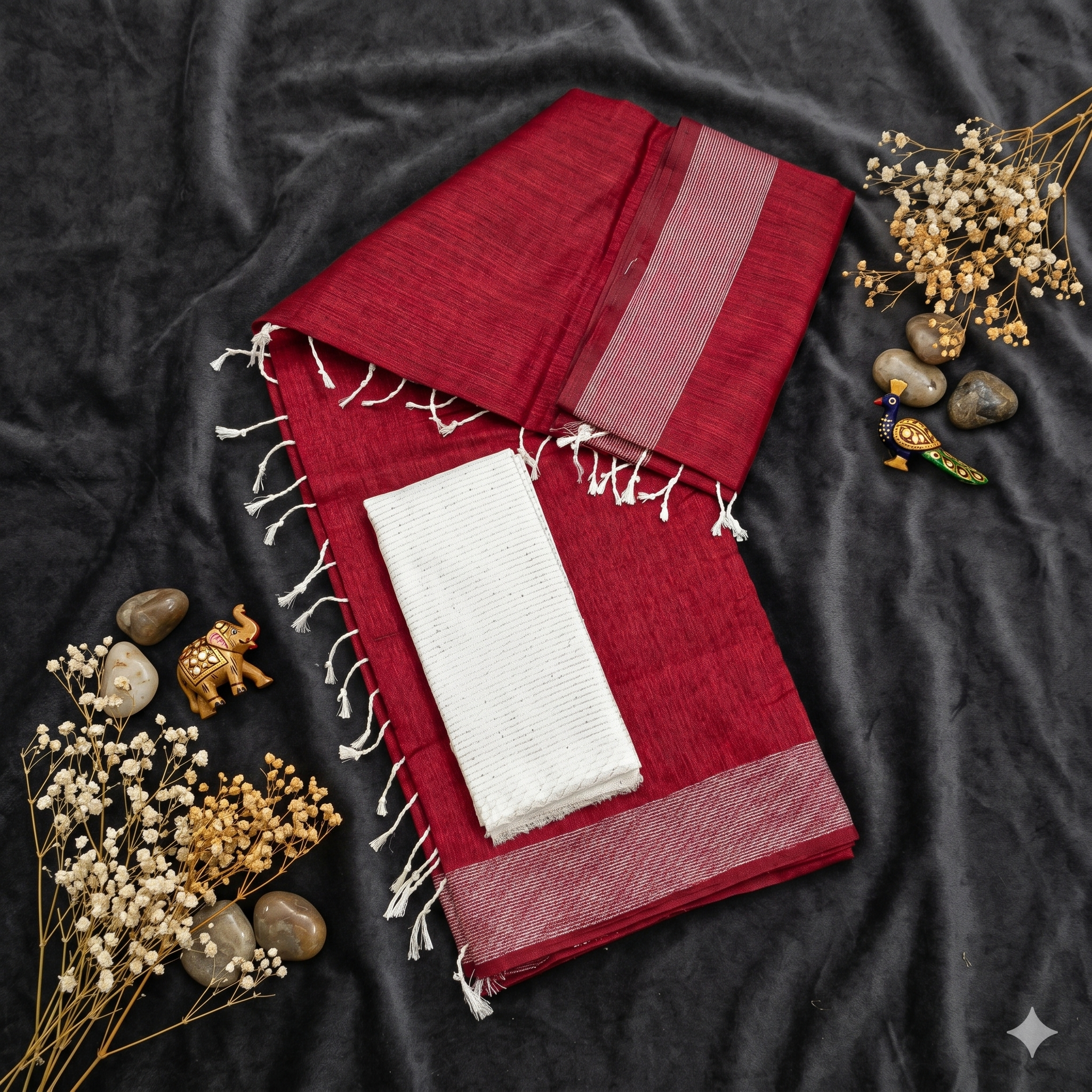 LINEN FANCY SAREE - Image 2