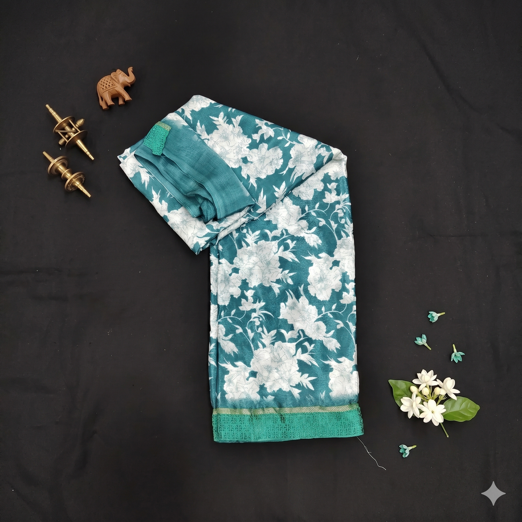 CRAPE SILK SAREE - Image 2