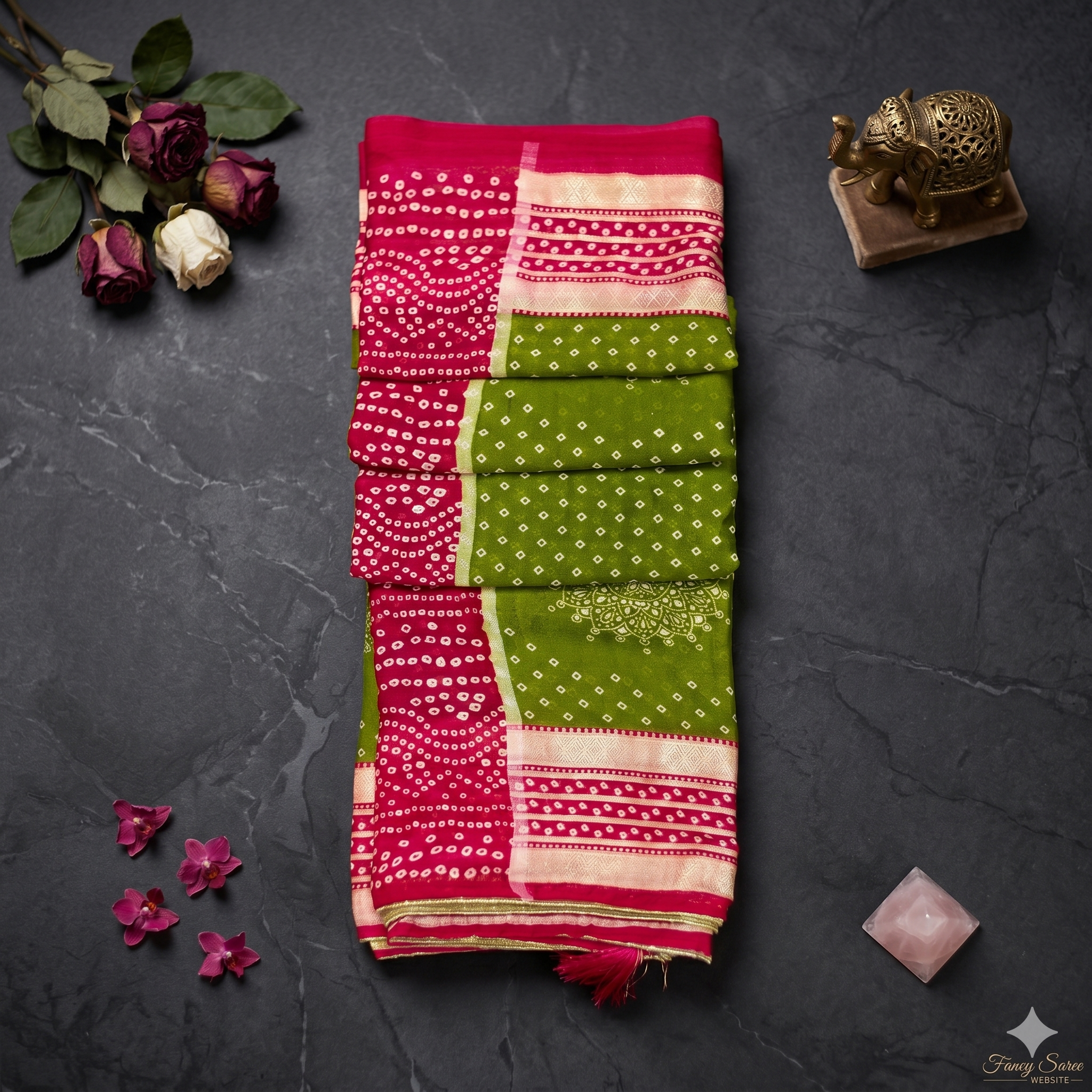 GEORGETTE SILK SAREE - Image 4