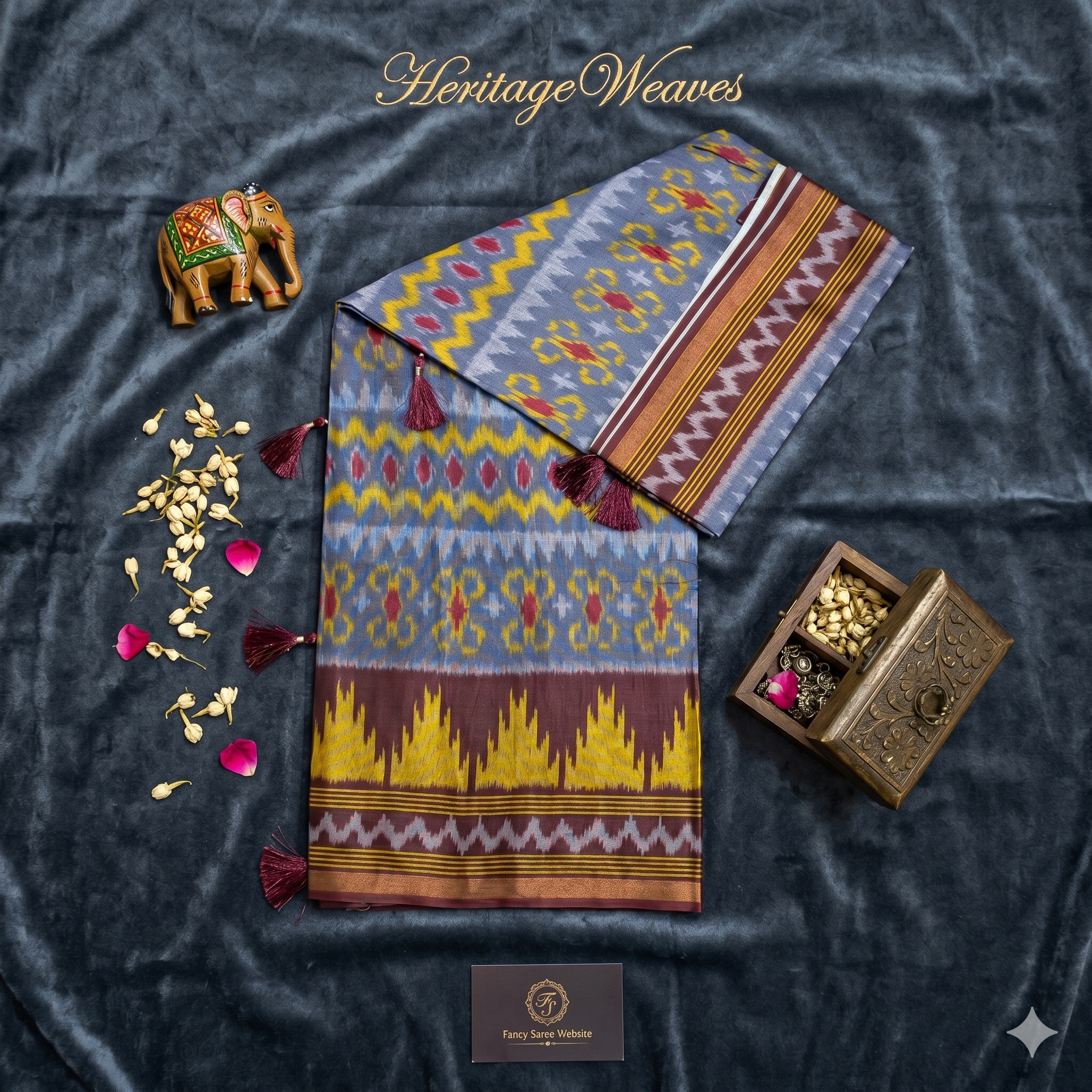 TISSUE FANCY SAREE - Image 4