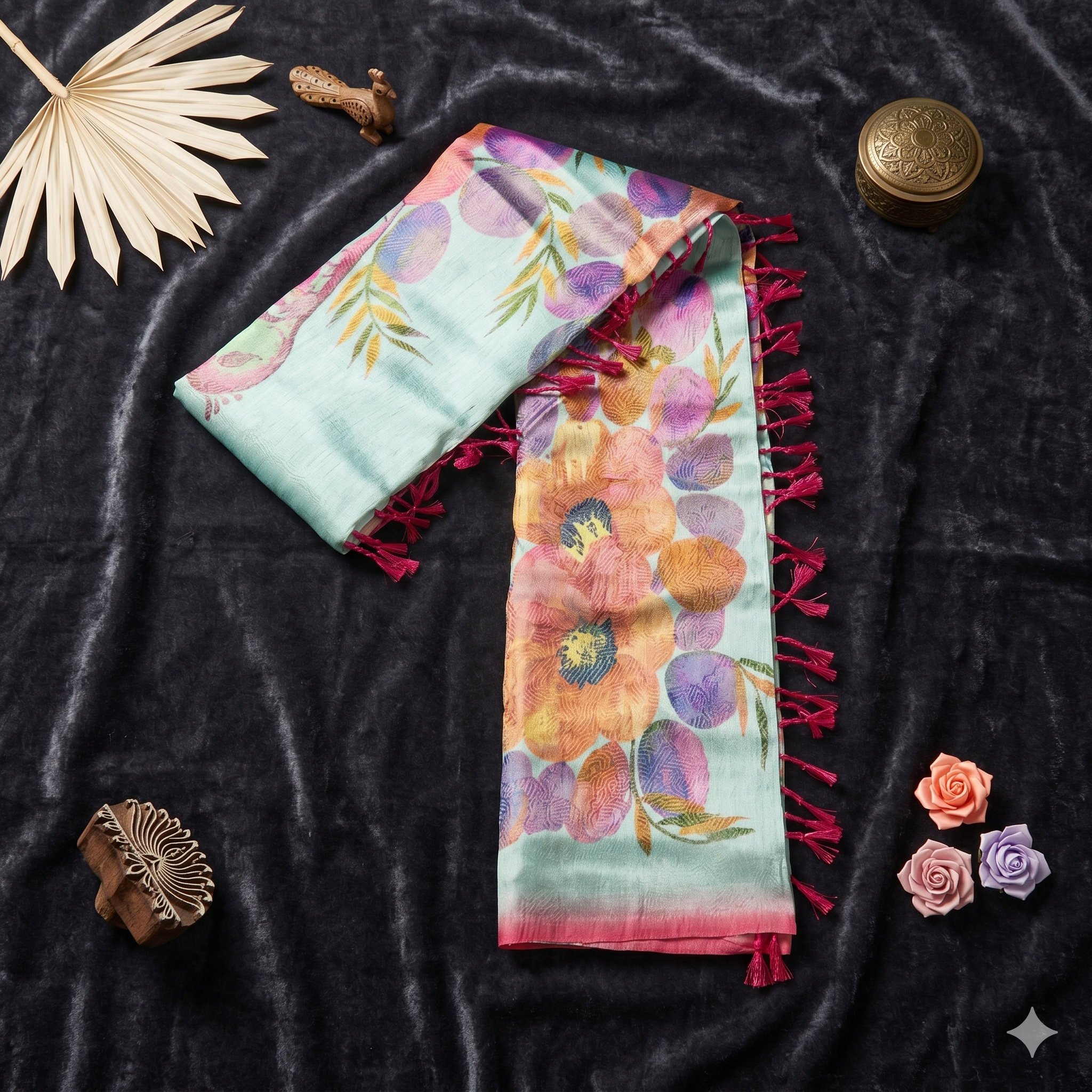 TISSUE FANCY SAREE - Image 4